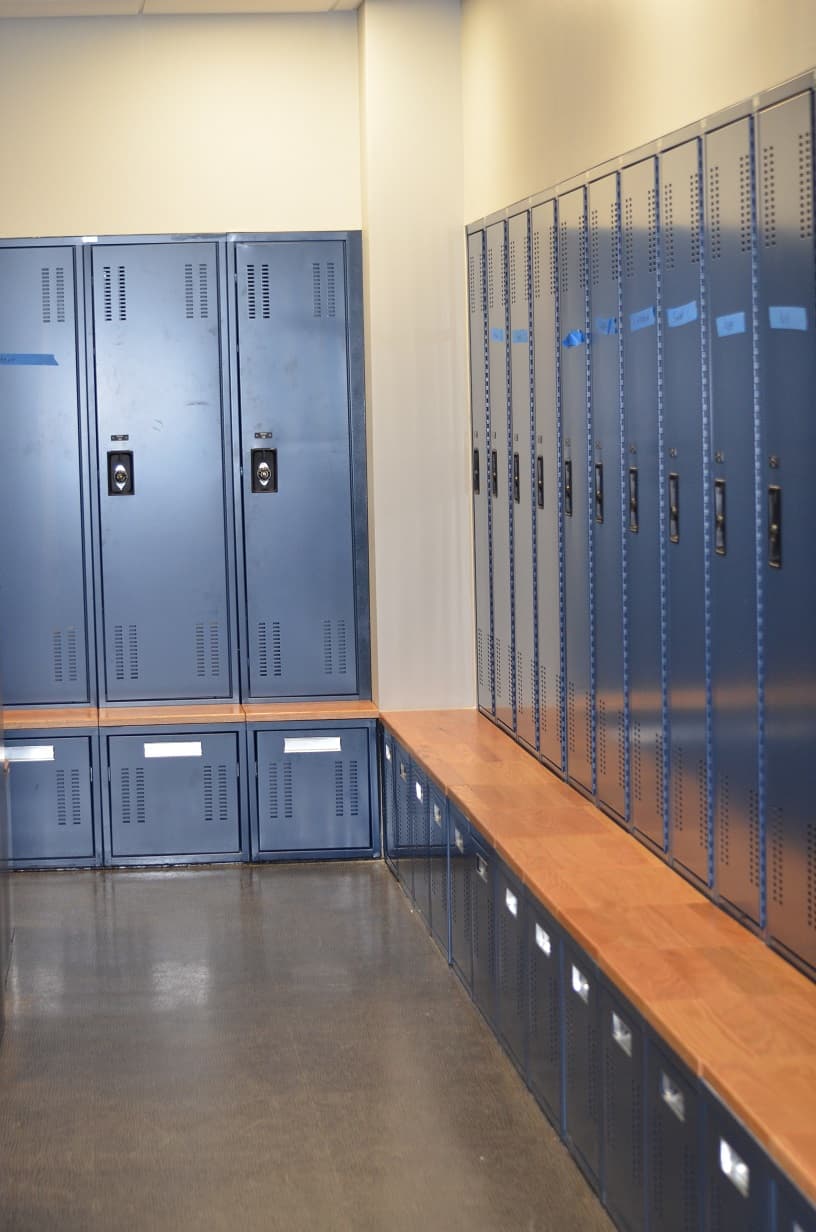 Personnel locker installation