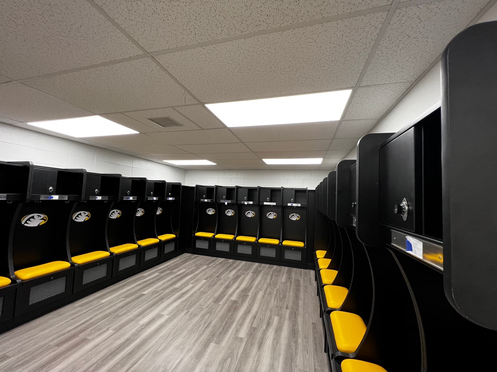 Cedar Crest College athletic lockers installation